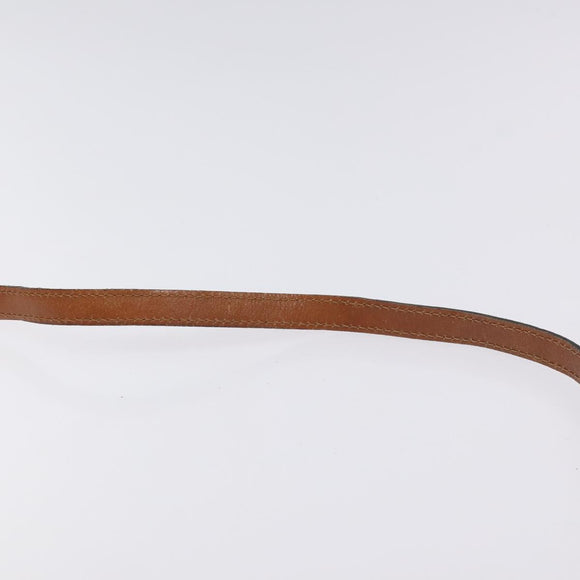 Salvatore Ferragamo Shoulder Bag Leather PVC Black Gold Auth bs27289