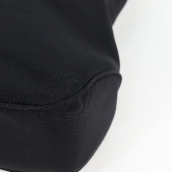 Salvatore Ferragamo Vala Shoulder Bag Nylon Black Silver Auth bs27290