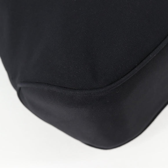 Salvatore Ferragamo Vala Shoulder Bag Nylon Black Silver Auth bs27290