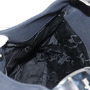 Salvatore Ferragamo Vala Shoulder Bag Nylon Black Silver Auth bs27290-19