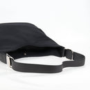 Salvatore Ferragamo Vala Shoulder Bag Nylon Black Silver Auth bs27290-8