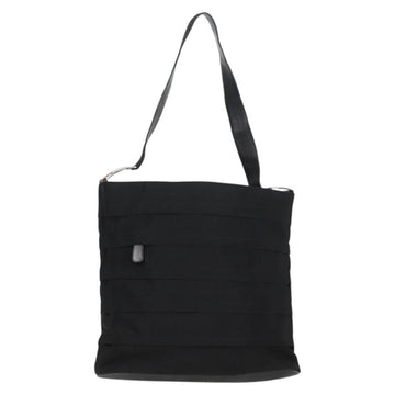 Salvatore Ferragamo Vala Shoulder Bag Canvas Black Silver Auth bs27291