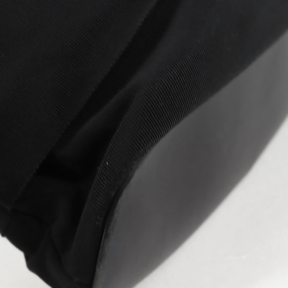 Salvatore Ferragamo Vala Shoulder Bag Canvas Black Silver Auth bs27291