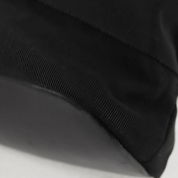 Salvatore Ferragamo Vala Shoulder Bag Canvas Black Silver Auth bs27291