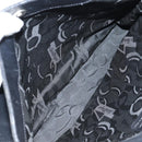 Salvatore Ferragamo Vala Shoulder Bag Canvas Black Silver Auth bs27291-11