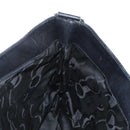 Salvatore Ferragamo Vala Shoulder Bag Canvas Black Silver Auth bs27291-19