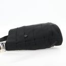 Salvatore Ferragamo Vala Shoulder Bag Canvas Black Silver Auth bs27291-3