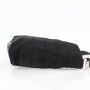 Salvatore Ferragamo Vala Shoulder Bag Canvas Black Silver Auth bs27291-4