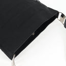 Salvatore Ferragamo Vala Shoulder Bag Canvas Black Silver Auth bs27291-6