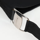 Salvatore Ferragamo Vala Shoulder Bag Canvas Black Silver Auth bs27291-8