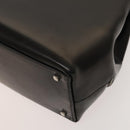 Salvatore Ferragamo Gancini Tote Bag Leather Black Silver Auth bs27292-12