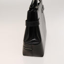 Salvatore Ferragamo Gancini Tote Bag Leather Black Silver Auth bs27292-4