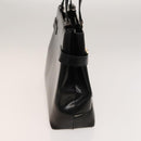 Salvatore Ferragamo Gancini Tote Bag Leather Black Silver Auth bs27292-5