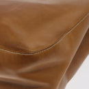 Salvatore Ferragamo Gancini Tote Bag Leather Brown Silver Auth bs27293-12