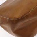 Salvatore Ferragamo Gancini Tote Bag Leather Brown Silver Auth bs27293-13
