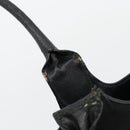Salvatore Ferragamo Gancini Tote Bag Leather Black Silver Auth bs27294-11