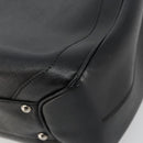Salvatore Ferragamo Gancini Tote Bag Leather Black Silver Auth bs27294-13