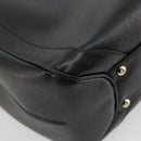 Salvatore Ferragamo Gancini Tote Bag Leather Black Silver Auth bs27294-16