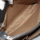 Salvatore Ferragamo Gancini Tote Bag Leather Black Silver Auth bs27294-19
