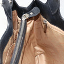 Salvatore Ferragamo Gancini Tote Bag Leather Black Silver Auth bs27294-21
