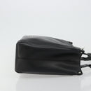 Salvatore Ferragamo Gancini Tote Bag Leather Black Silver Auth bs27294-4