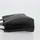 Salvatore Ferragamo Gancini Tote Bag Leather Black Silver Auth bs27294-5