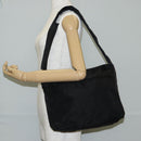 PRADA Shoulder Bag Nylon Black Silver Auth bs27299-26
