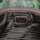 PRADA Tote Bag Nylon Khaki Silver Auth bs27300-10