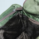 PRADA Tote Bag Nylon Khaki Silver Auth bs27300-18