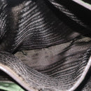 PRADA Tote Bag Nylon Khaki Silver Auth bs27300-24