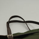 PRADA Tote Bag Nylon Khaki Silver Auth bs27300-8