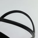 CELINE Macadam Canvas Hand Bag Enamel Brown Gold Auth bs27304-8