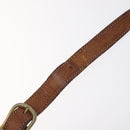 CELINE Macadam Canvas Shoulder Bag PVC Leather Brown Gold Auth bs27307-9