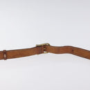 CELINE Macadam Canvas Shoulder Bag PVC Leather Brown Gold Auth bs27307-8