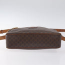 CELINE Macadam Canvas Shoulder Bag PVC Leather Brown Gold Auth bs27307-5