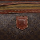 CELINE Macadam Canvas Clutch Bag PVC Leather Brown Gold Auth bs27308-13