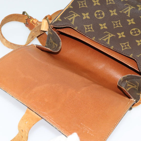 LOUIS VUITTON Monogram Cartouchiere MM Shoulder Bag M51253 LV Auth bs27313