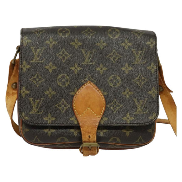 LOUIS VUITTON Monogram Cartouchiere MM Shoulder Bag M51253 LV Auth bs27313