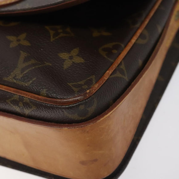 LOUIS VUITTON Monogram Cartouchiere GM Shoulder Bag M51252 LV Auth bs27318