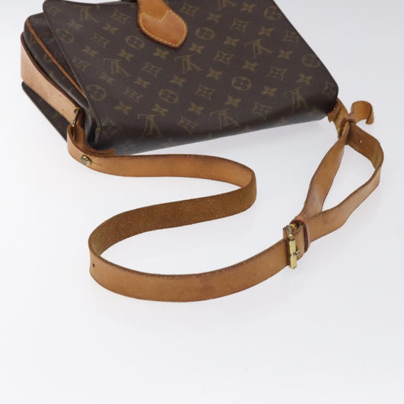LOUIS VUITTON Monogram Cartouchiere GM Shoulder Bag M51252 LV Auth bs27318