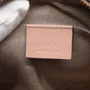 GUCCI GG Marmont Pouch Leather Pink 476165 Auth bs27327-13