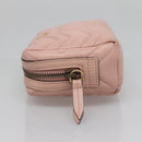 GUCCI GG Marmont Pouch Leather Pink 476165 Auth bs27327-4
