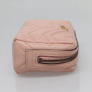 GUCCI GG Marmont Pouch Leather Pink 476165 Auth bs27327-5