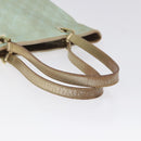 GUCCI GG Canvas Tote Bag Nylon Peppermint Gold 002 1099 Auth bs27328-7