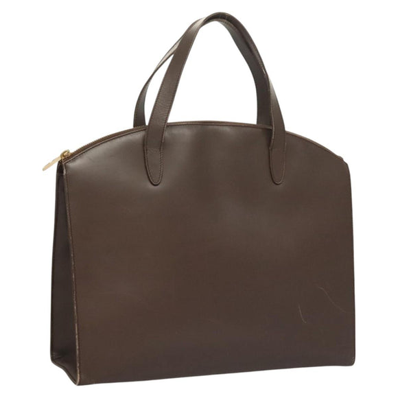 GUCCI Hand Bag Leather Brown Gold 000 1998 0570 Auth bs27334