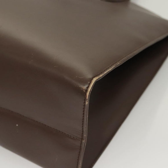 GUCCI Hand Bag Leather Brown Gold 000 1998 0570 Auth bs27334