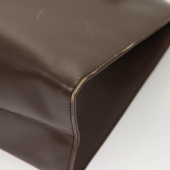 GUCCI Hand Bag Leather Brown Gold 000 1998 0570 Auth bs27334