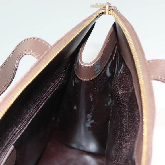 GUCCI Hand Bag Leather Brown Gold 000 1998 0570 Auth bs27334