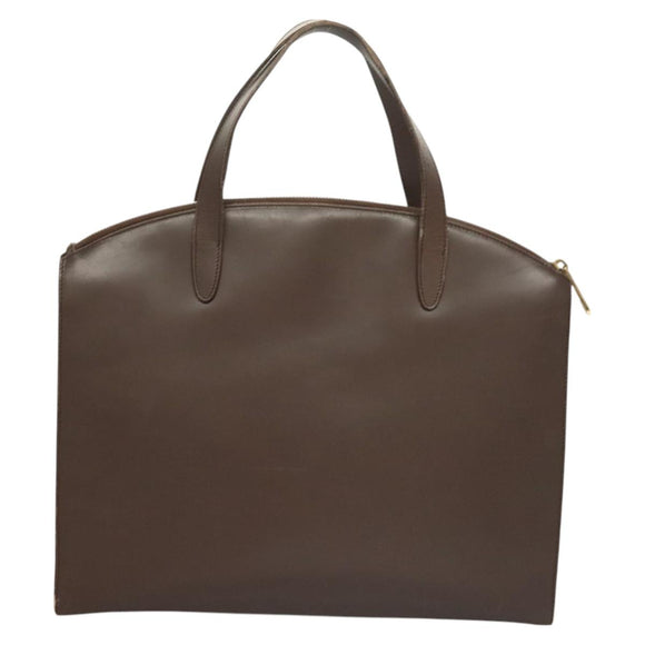 GUCCI Hand Bag Leather Brown Gold 000 1998 0570 Auth bs27334