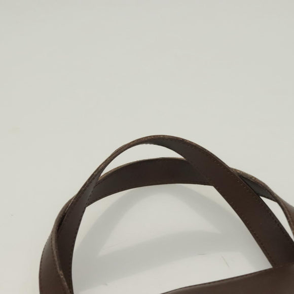 GUCCI Hand Bag Leather Brown Gold 000 1998 0570 Auth bs27334